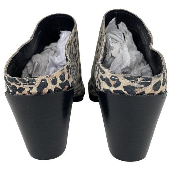 Dolce Vita Heels Bootie Shoes Cheetah Print Tan Black Size 7 - Picture 6 of 15